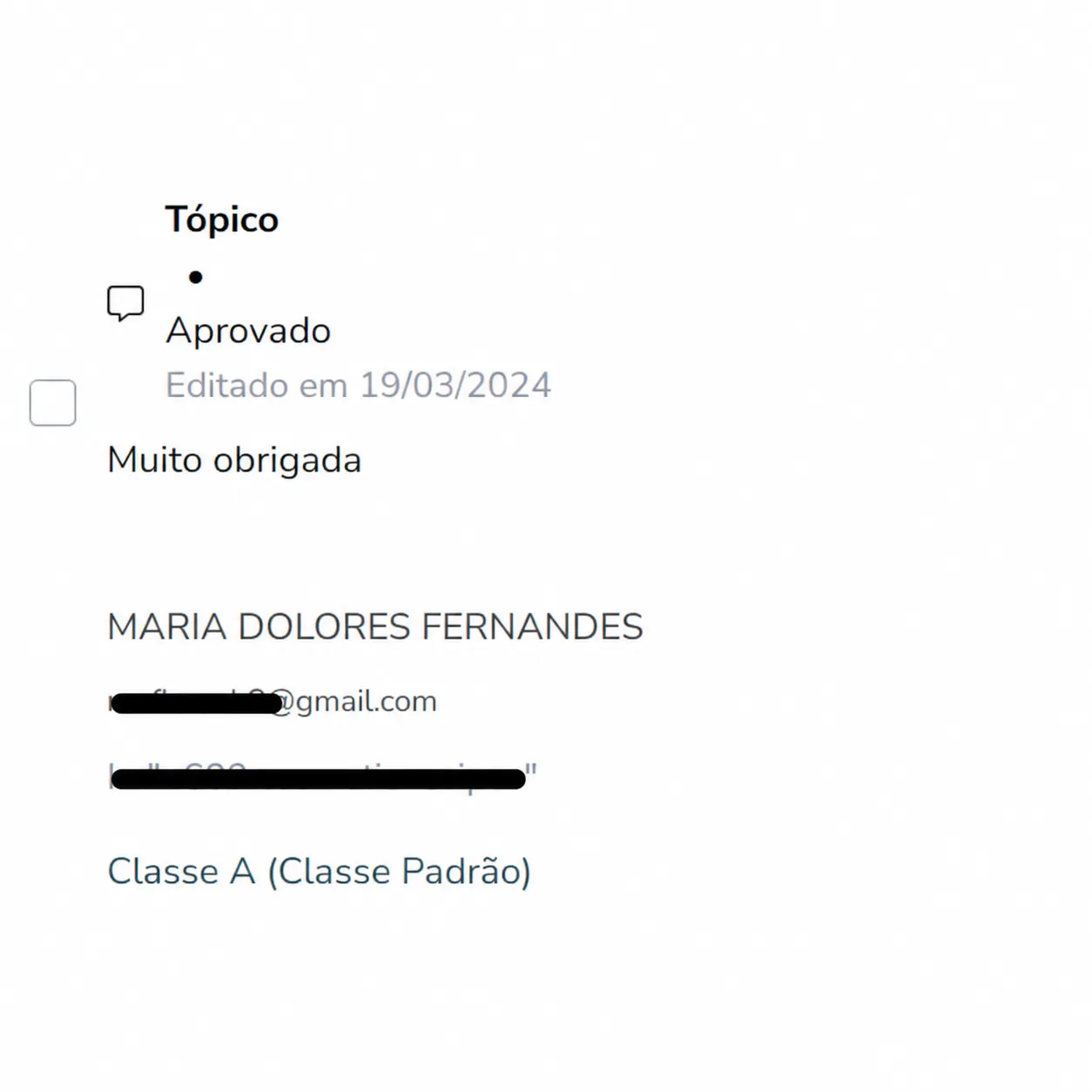Depoimento Maria Dolores